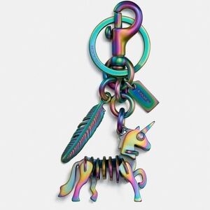 Coach Iridescent Unicorn Keychain